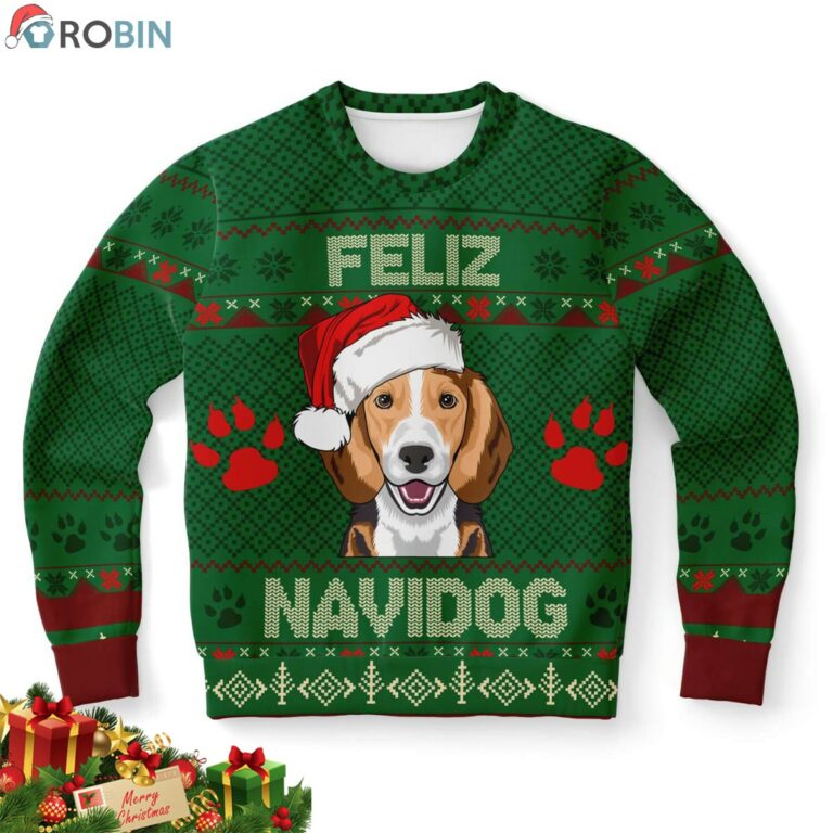 Beagle Feliz Navidog Ugly Christmas Sweater