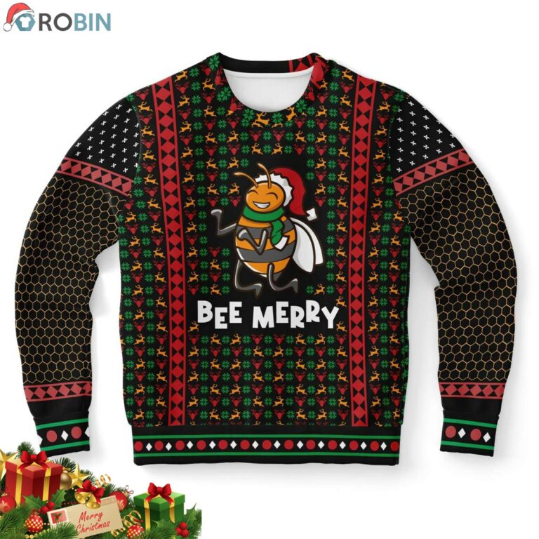 Bee Merry Ugly Christmas Sweater