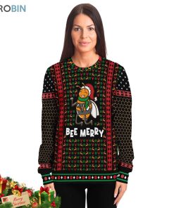 bee merry ugly christmas sweater 3 zvbudf