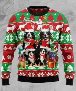Bernese Mountain Dog Family Christmas Ugly Sweatshirt, Sweater