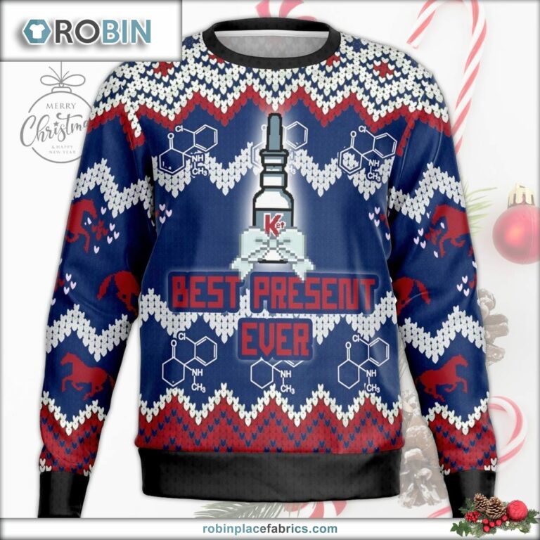 Best Present K Spray Ugly Christmas Sweater