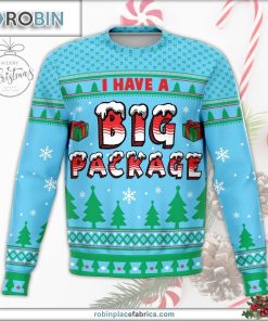 big package naughty meme holiday ugly christmas sweater 144 PLZNi