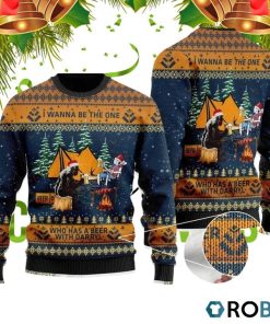 Bigfoot Camping 3D Print Ugly Christmas Sweater RB4029 Bigfoot Camping 3D Print Ugly Christmas Sweater RB4029