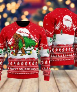 Bigfoot Mery Squatchmas Christmas Ugly Sweatshirt, Sweater