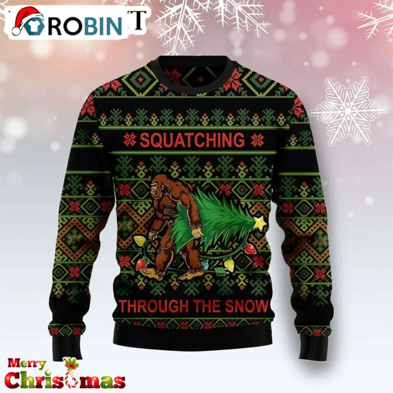 Bigfoot Snow Christmas Sweater – Best Xmas Gift