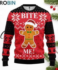 bite me cookie ugly christmas sweater 1 qiyb2j