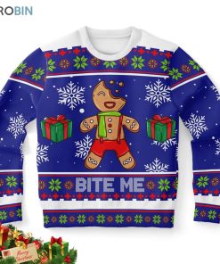 bite me gingerbread ugly christmas sweater 1 g86h7k