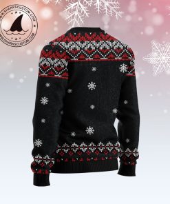 Black Cat Run On Coffee Ugly Sweatshirt, Sweater