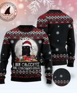 black cat run on coffee ugly sweatshirt sweater 3 qnhrt9