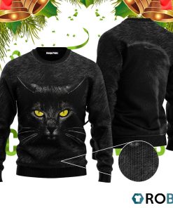 Black Cat Ugly Christmas Sweater RB4029