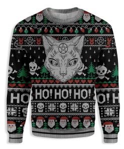 Black Cats Ugly Christmas Sweater