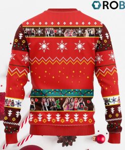 Black Pink Ugly Christmas Sweater Red