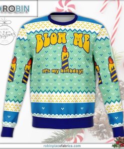blow me funny ugly sweater 143 NZtya