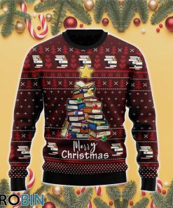 Book For Christmas Ugly Christmas Sweater RB5203 Book For Christmas Ugly Christmas Sweater RB5203
