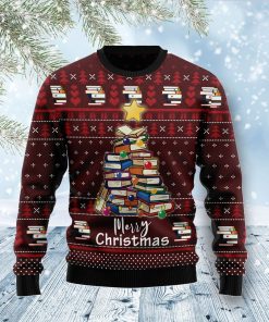 Book Pine Christmas Ugly Sweatshirt, Sweater