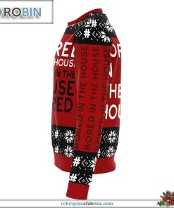 bored in the house ugly christmas sweater 411 1WLZQ