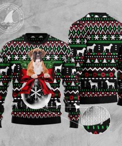 Boxer Xmas Ball Ugly Sweatshirt, Sweater