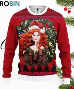 Brave Princess Noel Merry Christmas Ugly Christmas Sweater