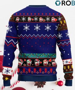 Bts Army Chibi Cute Ugly Christmas Sweater Blue