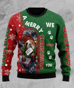 Bulldog Christmas Ugly Sweatshirt, Sweater Bulldog Christmas Ugly Sweatshirt, Sweater