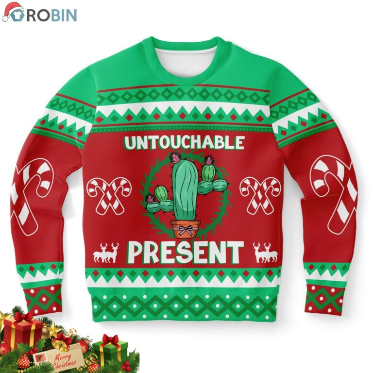 Cactus Untouchable Ugly Christmas Sweatshirt, Sweater