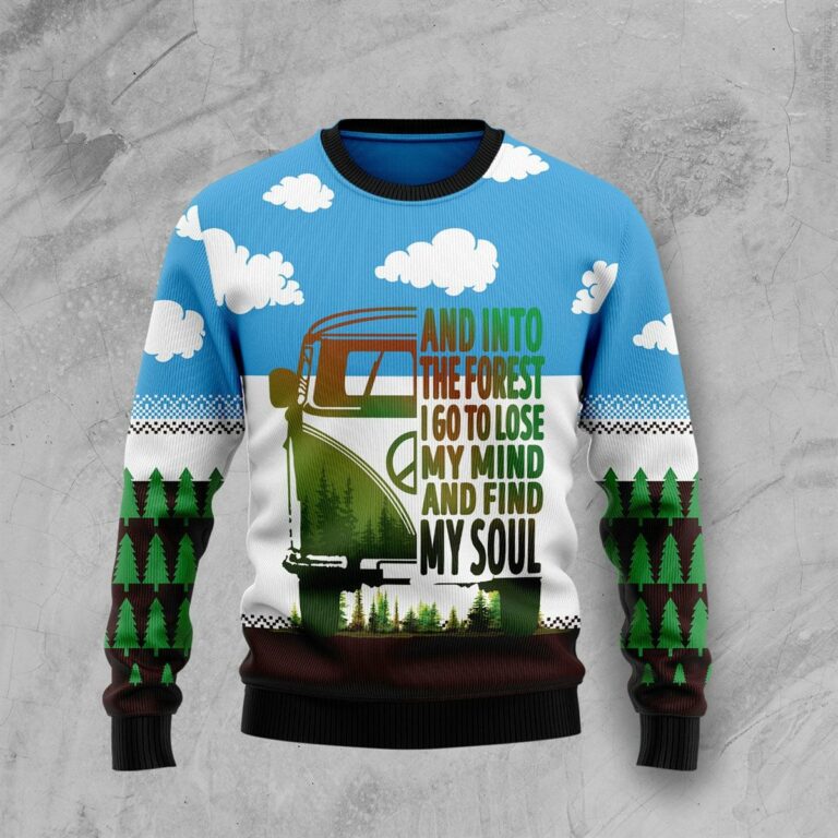 Camping Forest My Soul Ugly Sweatshirt, Sweater