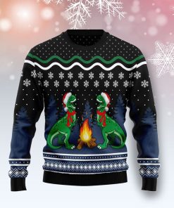 Camping Rex Christmas Ugly Sweatshirt, Sweater