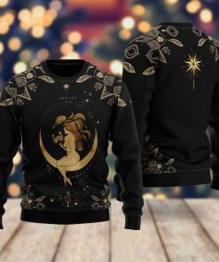 Cancer Golden Zodiac Christmas Ugly Sweatshirt, Sweater