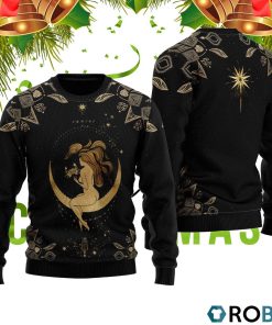 Cancer Golden Zodiac Ugly Christmas Sweater RB2054