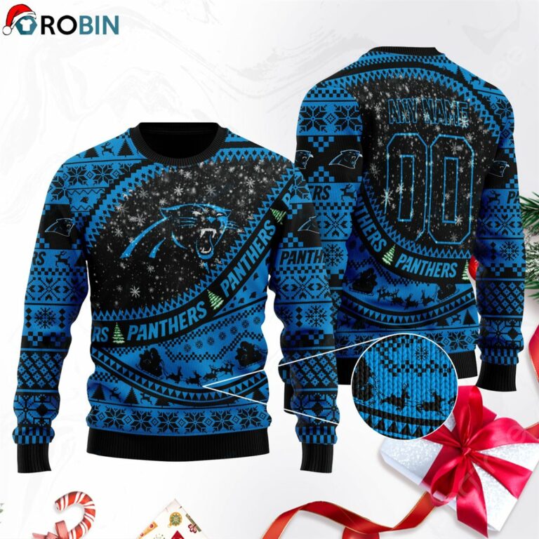 Carolina Panthers Football Ugly Christmas Sweater, Sweatshirt SWT113