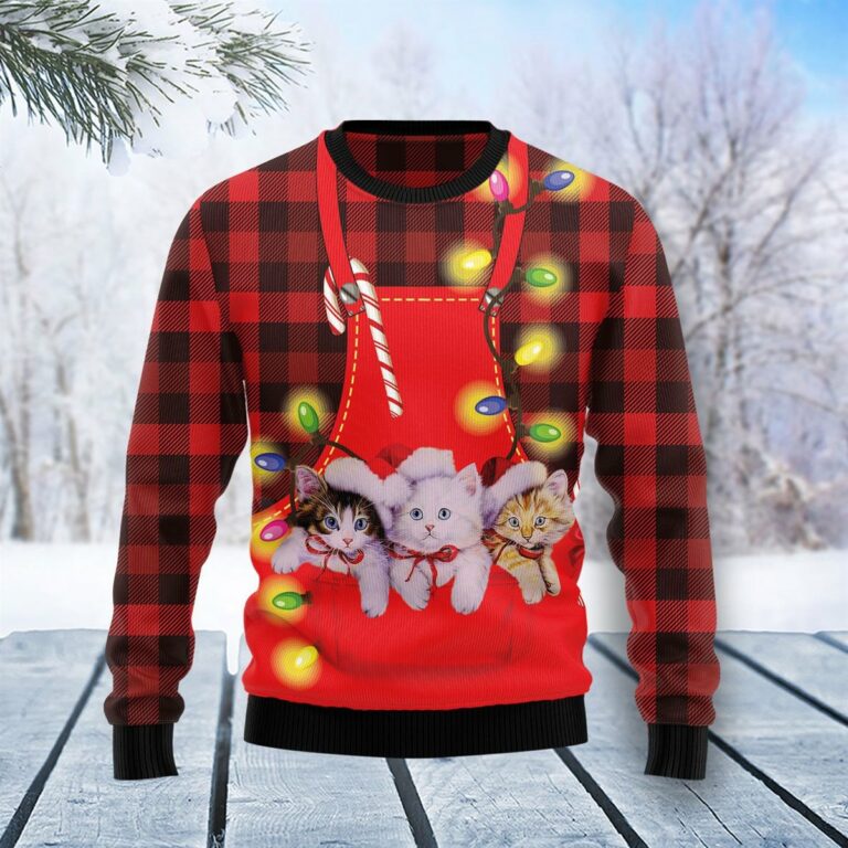 Cat Christmas Ugly Sweatshirt, Sweater