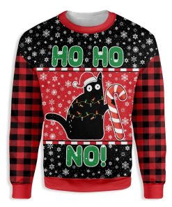Cat Ho Ho No Christmas Christmas Ugly Sweatshirt, Sweater