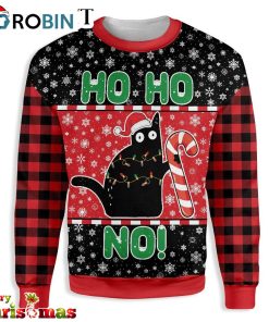 Cat Ho Ho No Christmas Ugly Christmas Sweater – Best Xmas Gift Cat Ho Ho No Christmas Ugly Christmas Sweater – Best Xmas Gift
