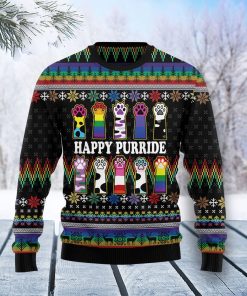 Cat LGBT Color Christmas Ugly Sweatshirt, Sweater