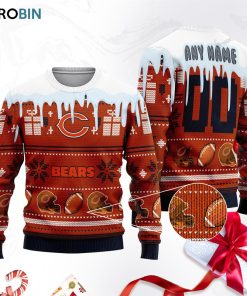 chicago bears football ugly christmas sweater sweatshirt swt pvuucd