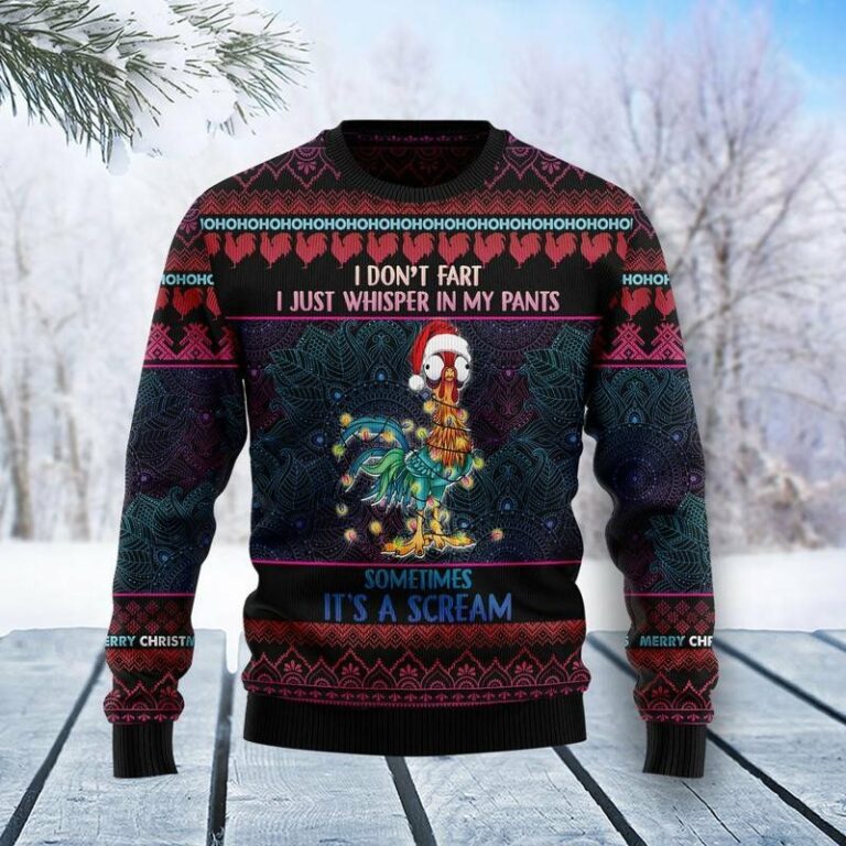 Chicken Funny Christmas Ugly Christmas Sweatshirt, Sweater