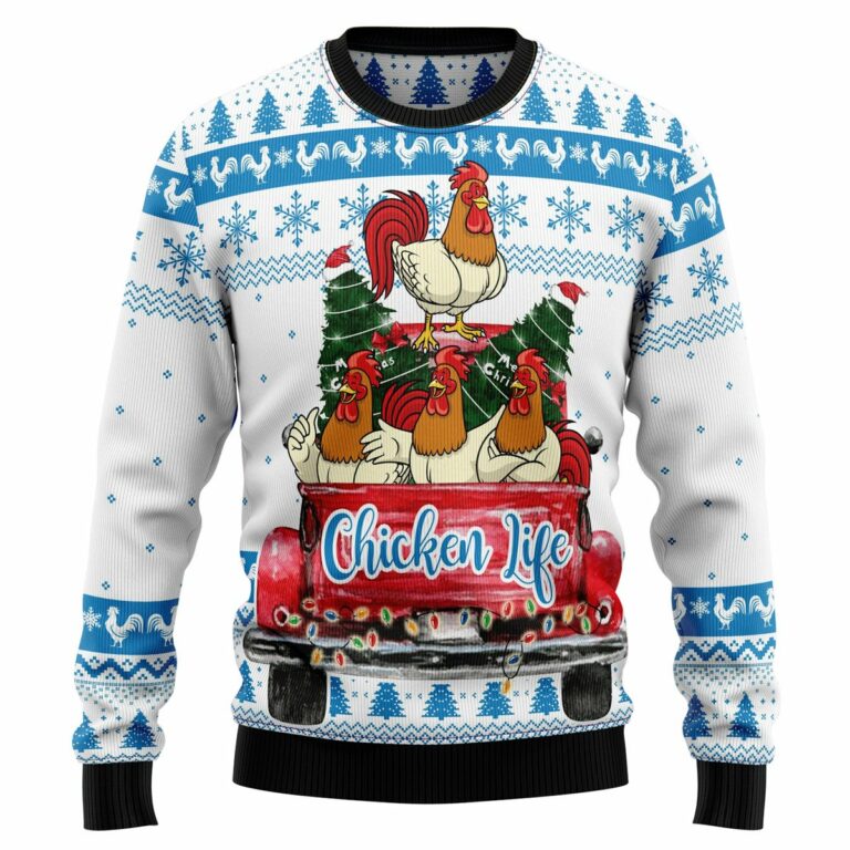 Chicken Life Ugly Sweatshirt, Sweater