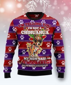 Chihuahua Baby Christmas Ugly Christmas Sweatshirt, Sweater