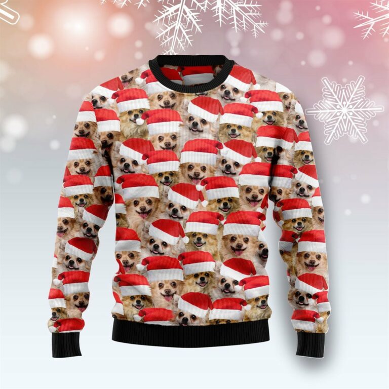 Chihuahua Christmas Ugly Sweatshirt, Sweater
