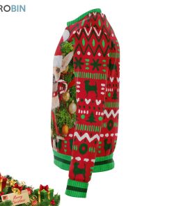 chihuahua with wreath christmas ugly sweater 3 w1oyb8