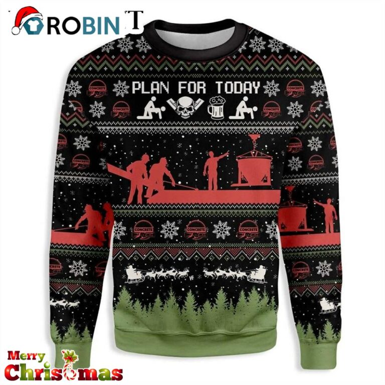 Christian Concrete Finisher Ugly Christmas Sweater – Best Xmas Gift