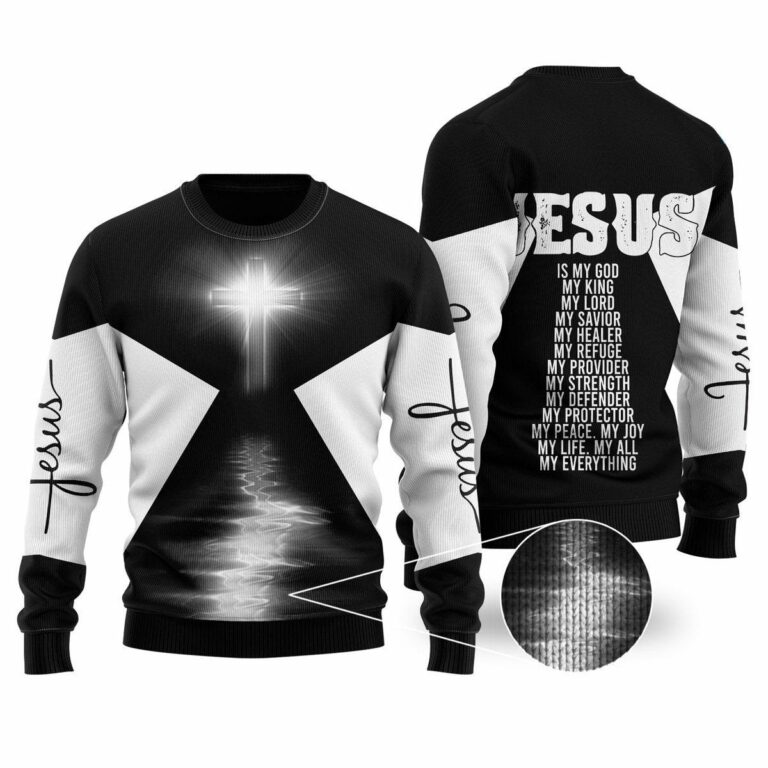 Christian Jesus All Over Print Ugly Sweatshirt, Sweater