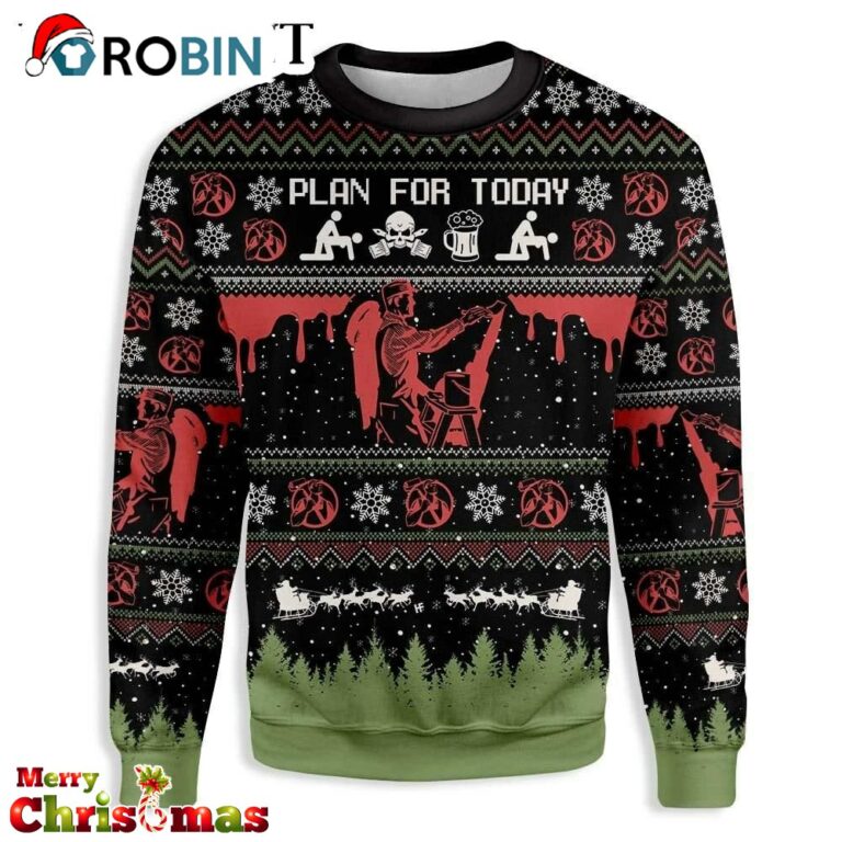 Christian Painter Ugly Christmas Sweater – Best Xmas Gift