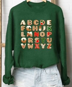 Christmas Cookies Abc Letters Ugly Christmas Sweatshirt – Sweater