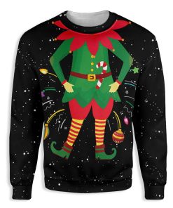 Christmas Elf Costume Ugly Christmas Sweatshirt – Sweater