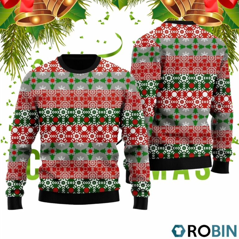 Christmas In Candinavian Pattern Ugly Christmas Sweater RB2454
