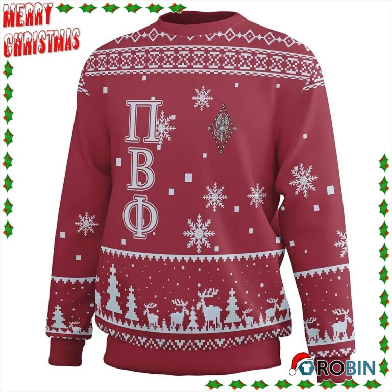Christmas Letters Sorority Pi Beta Phi Ugly Sweatshirt, Sweater