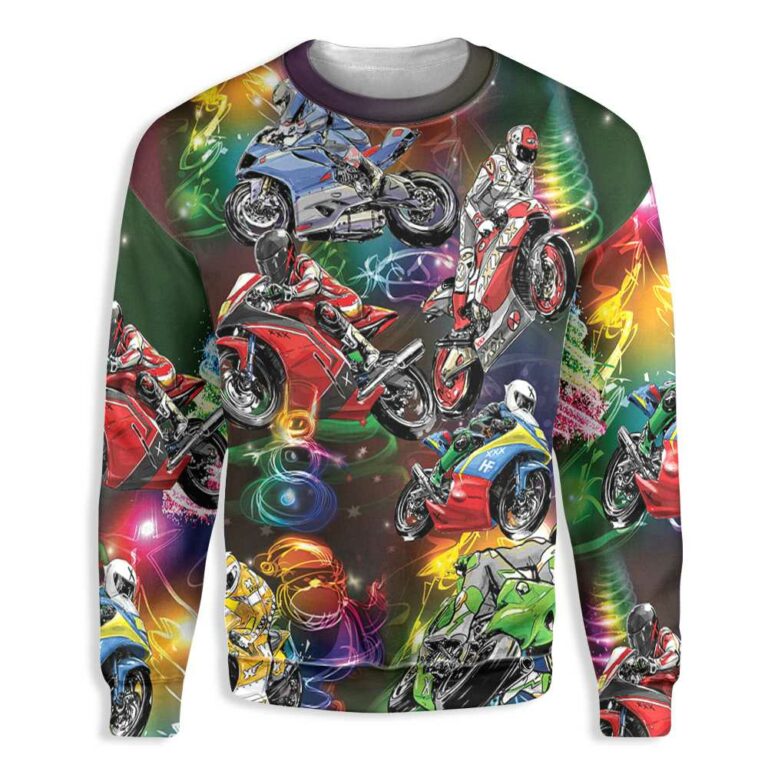 Christmas Motorcycle Ugly Christmas Sweatshirt – Sweater
