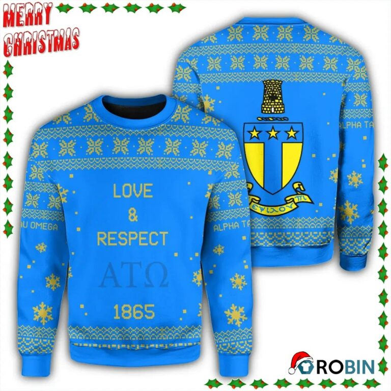 Christmas Motto Fraternity Alpha Tau Omega Ugly Sweatshirt, Sweater
