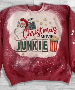 Christmas Movie Junkie Red Ugly Christmas Sweatshirt – Sweater